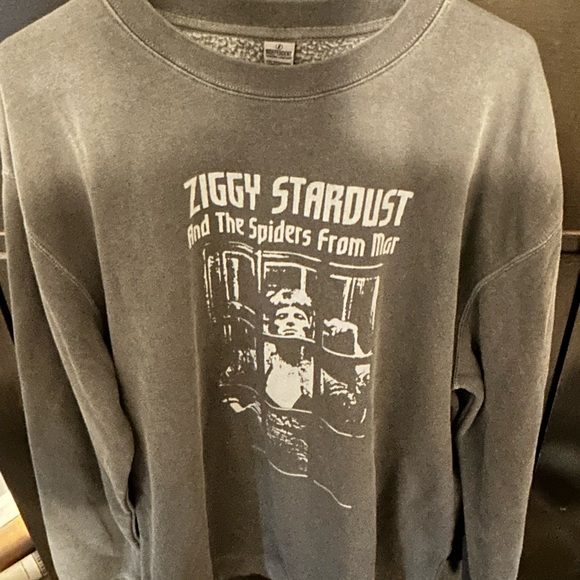 Section 119 Other - Ziggy Stardust Graphic Crewneck Sweatshirt - Black. David Bowie